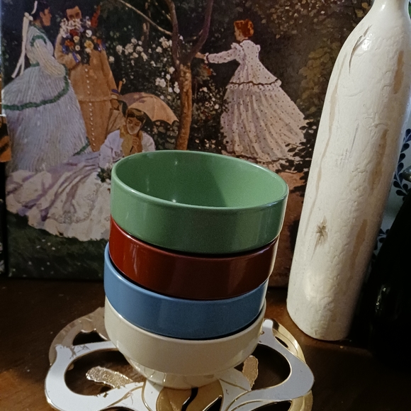 🏜🥣Crofton Multicolored 4 Bowl Set.🏝🏖Size 20.96 fl oz,5.5"×3",🎁 Nice Gift. - Picture 15 of 15